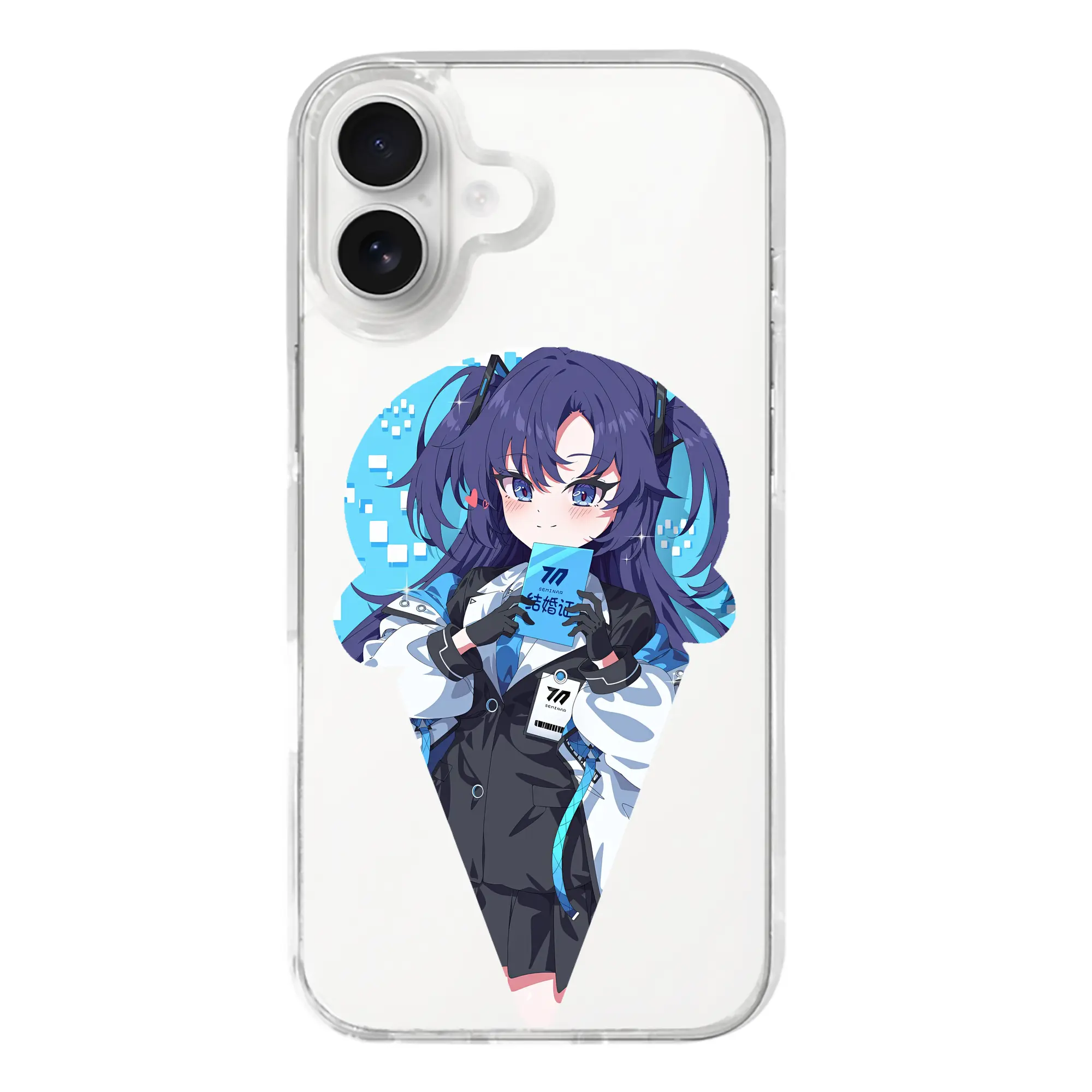 ブルーアーカイブ グッズ 早瀬 ユウカ - iPhone 17シリーズ 透明スマホケース – 薄型・耐衝撃・精密フィット保護カバー